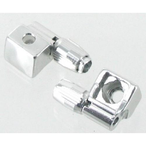 Cable stop aluminium curved barrel adjuster