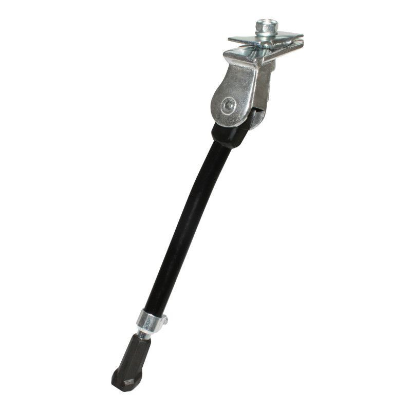 Béquille noire de vélo réglable en aluminium