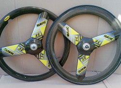mavic 1992 carbone 3G 700 tubular wheelset for freewheel vintage bike