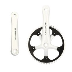 fixie aluminium track crankset 165 mm 46 teeth BSA 9/16 vintage bike