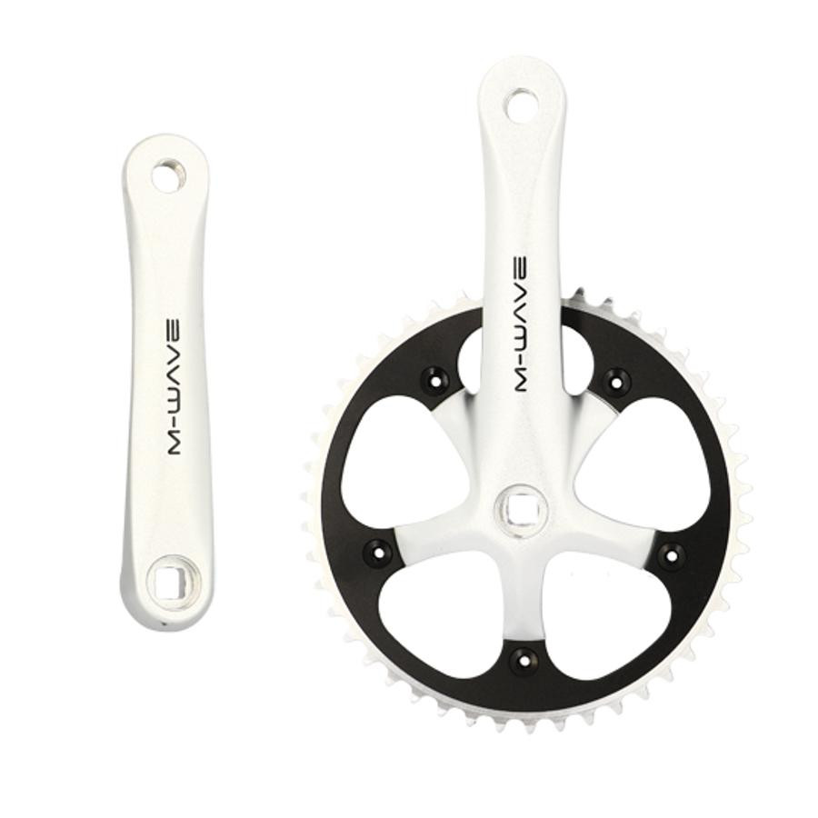 Fixie aluminium track crankset 165 mm 46 teeth BSA 9/16