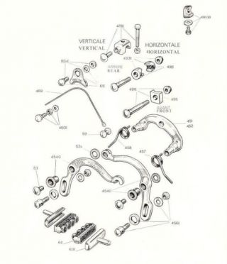 Fixation before FCAM RACER ref: 491E - 495 bike brake screw bolt ecrou