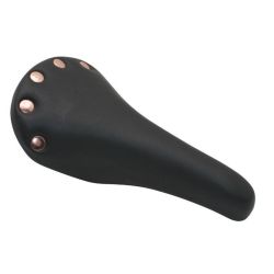 selle noire vélo vintage course imitation cuir look rétro ancien