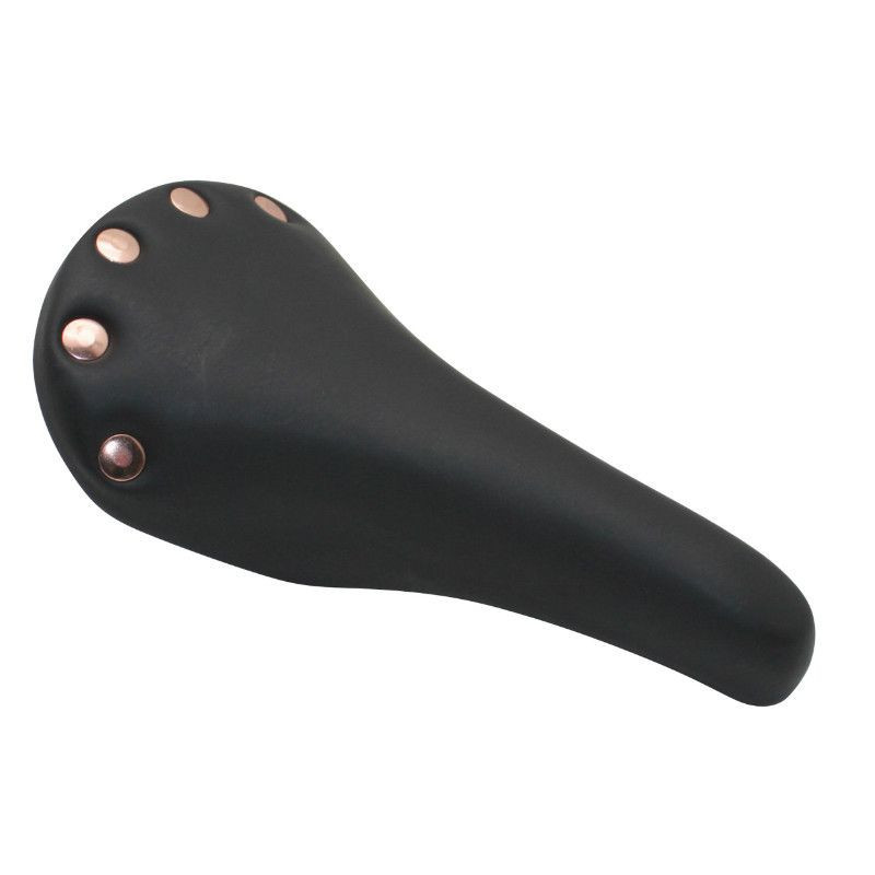 Selle noire type course en cuir synthétique Newton