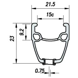 Velox roue av 700 jante pneu 32 trous