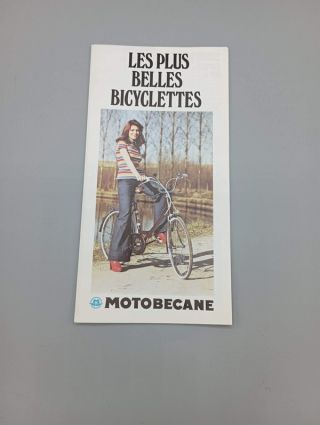 advertising bike motobecane motoconfort vintage retro year 70