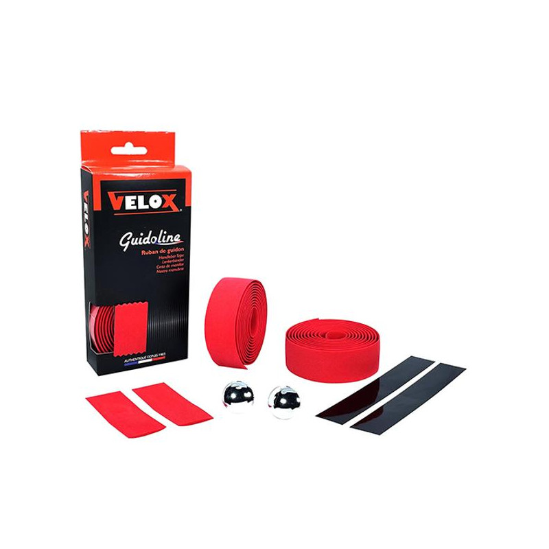 rolls of Maxi Cork bar tape  color red