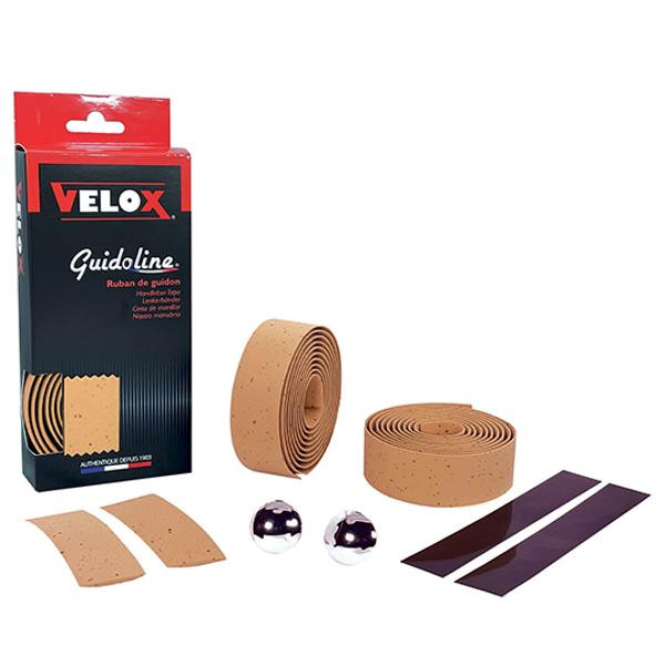 Guidoline marron Maxi Cork gel Velox pour vélo ruban de cintre