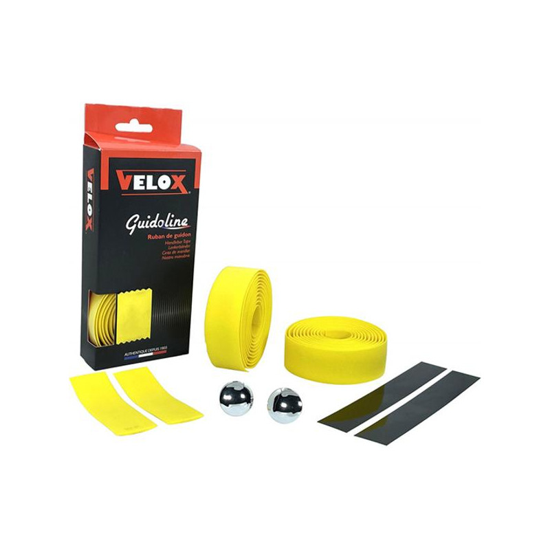 rolls of Maxi Cork grip bar tape color yellow