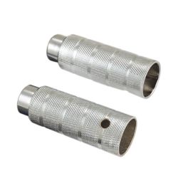 change footrest BMX silver Ø 40
