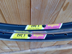 change pair of rigida rim 700c SHC 5 pro tubular retro racing bike