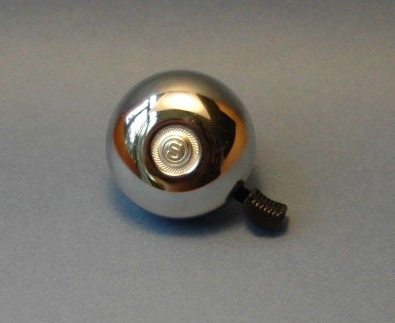 Sonnette 50 mm pour vélo vintage en acier chromé