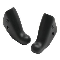 brake lever hoods for Campagnolo Ergopower - 2 black brake lever caps