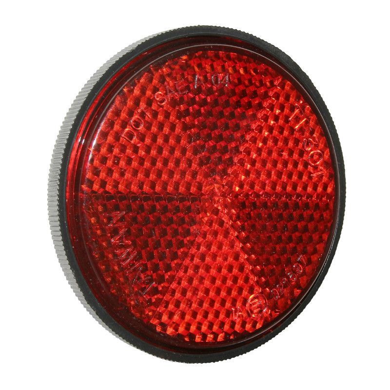 Red reflector for mudguard