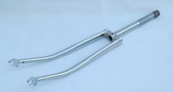 fourche acier chromé roue jante 650 vélo vintage randonneur
