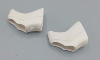 Campagnolo C-Record Cobalto - 2 cocottes blanches de levier de frein  repose main