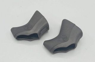 Campagnolo C-Record - 2  black cocottes of brake levers palmrest  vintage bicycle
