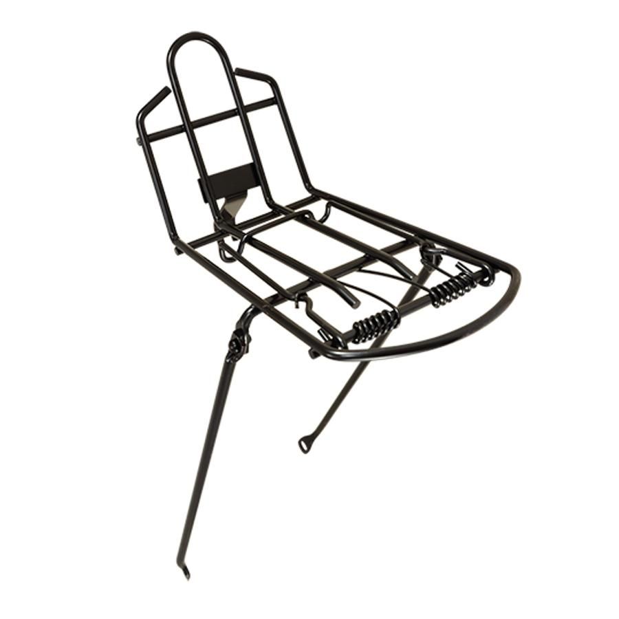 Black steel front luggage rack 26" 650b 584