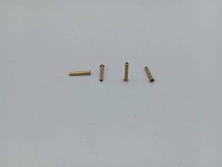 4 embouts en laiton de câbles à pincer années1930 1950