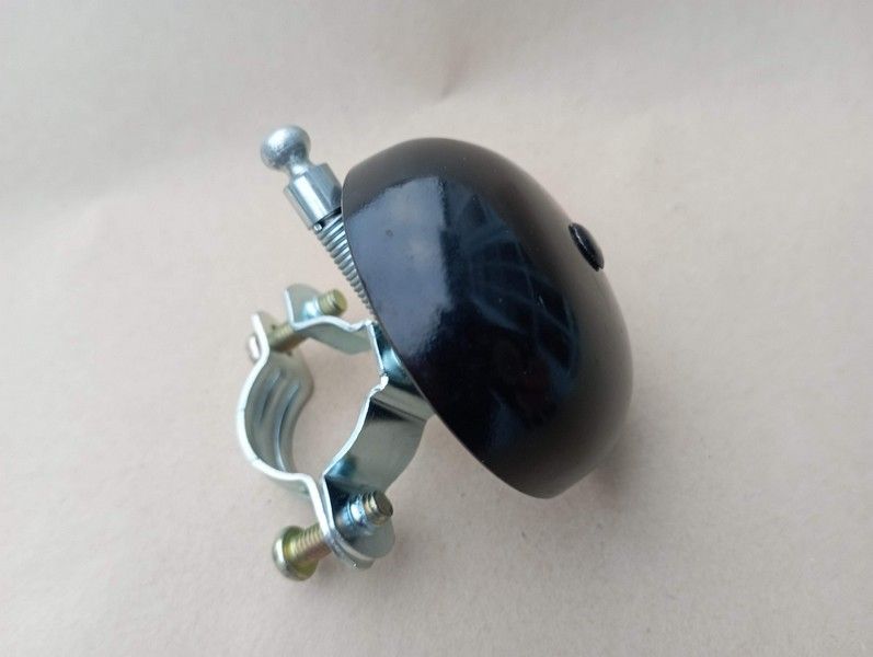 Black bicycle bell