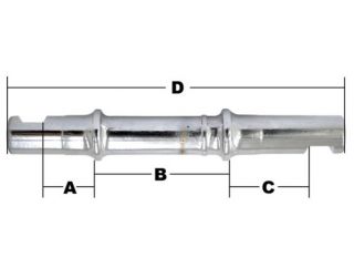 RFG -  Axe de pédalier à clavettes 135 mm ancien stock