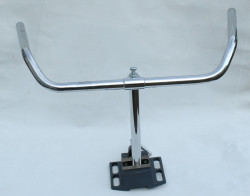  Handlebar with stem chrome steel 550 mm