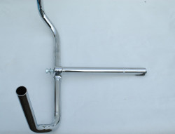  Handlebar with stem chrome steel 550 mm