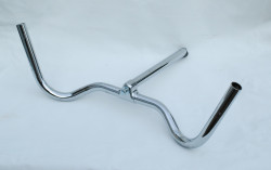  Handlebar with stem chrome steel 560 mm