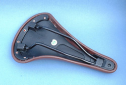 Synthetic leather brown saddle  for vintage bike and fixie