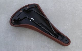 Synthetic leather brown saddle  for vintage bike and fixie