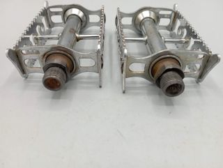 Lyotard 36 used steel pedals for old french bicycle