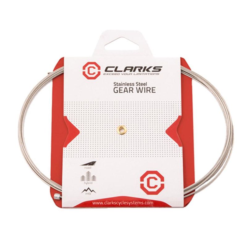 Cable de dérailleur Clarks en inox  2,30 m ø 1,1 mm