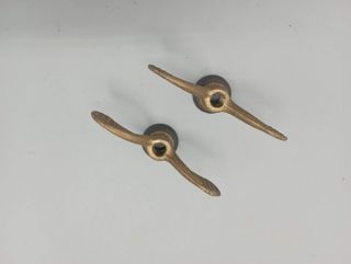 2 brass butterflies for front wheel ø 8 mm