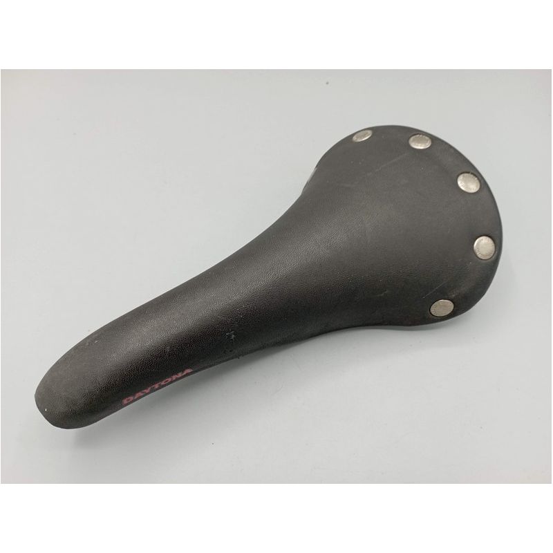 Selle Italia Daytona - Black leather saddle for vintage bikes