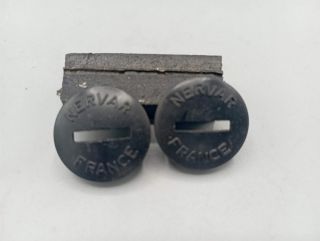 2 Nervar 22 mm black plastic crankset caps