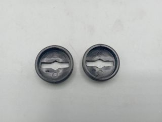 2 Stronglight 22 mm black plastic crankset caps