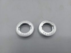 2 Sugino Autex 22 mm steel crankset caps