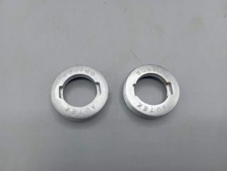 2 Sugino Autex 22 mm steel crankset caps