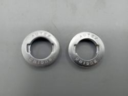 2 Sugino Autex 22 mm steel crankset caps