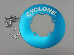 Cyclone - BCD 110 blue aluminum chainwheel guard