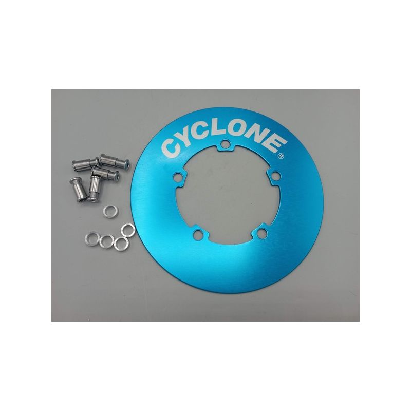 Cyclone - BCD 110 blue aluminum chainwheel guard