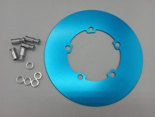 Cyclone - BCD 110 blue aluminum chainwheel guard