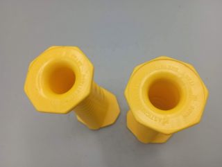 Cassano - Pair of yellow BMX grips