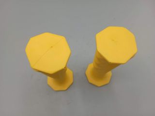 Cassano - Pair of yellow BMX grips