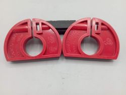 Mushroom - Pair of red BMX grip guards old stock