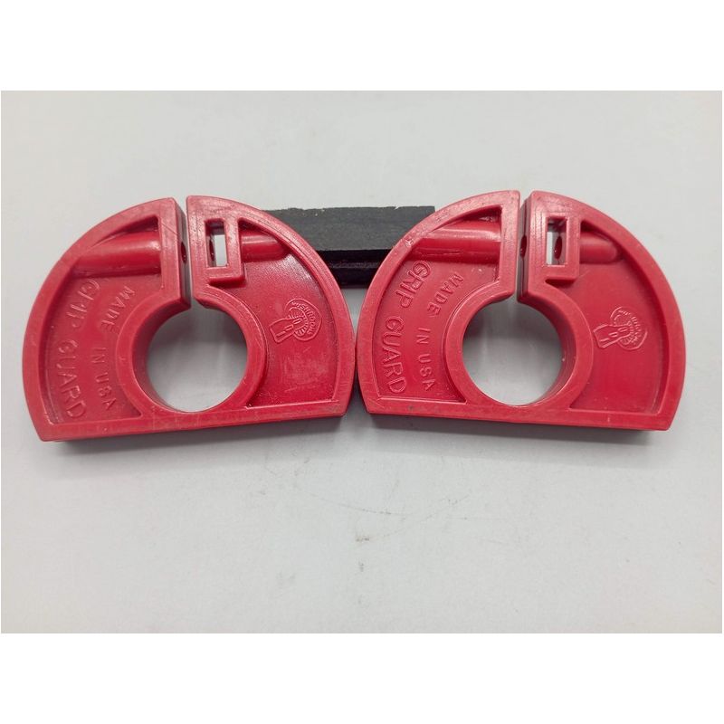 Mushroom - Pair of red BMX grip guards old stock