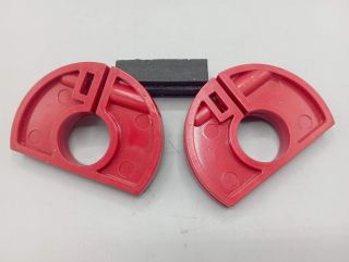 Mushroom - Pair of red BMX grip guards old stock