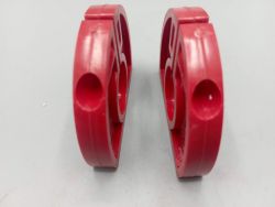 Mushroom - Pair of red BMX grip guards old stock