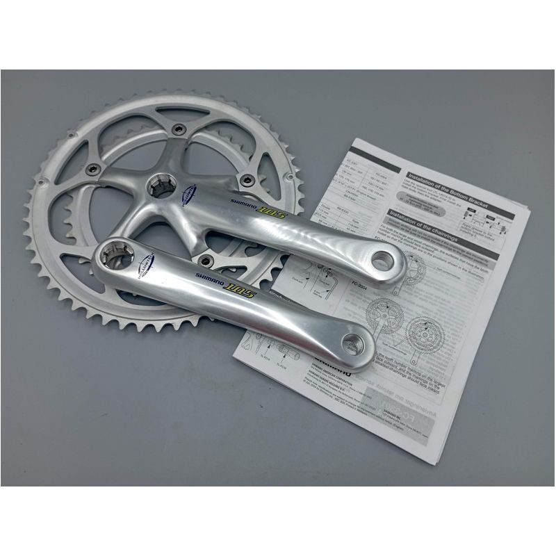 Shimano Hollowtech 105 FC-550 double crankset  53-42 teeth 172.5 mm