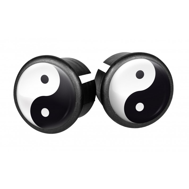 Bouchons embouts pour guidon VELOX ( Yin et Yang